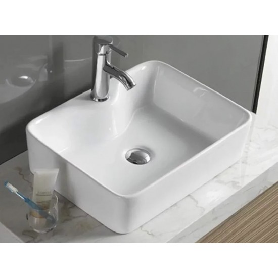 Умывальник накладной CeramaLux 7292 40x30 белый Умывальник накладной CeramaLux 7292 40x30 белый