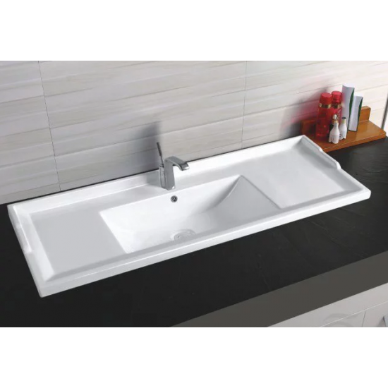 Умывальник встраиваемый CeramaLux 840-120 белый