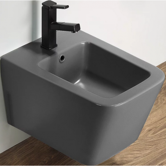Биде подвесное Ceramalux 5370MDH 36x51 серый матовый