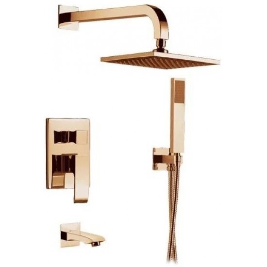Душевая система скрытого монтажа с изливом Ahti Kerava Gold KA405318