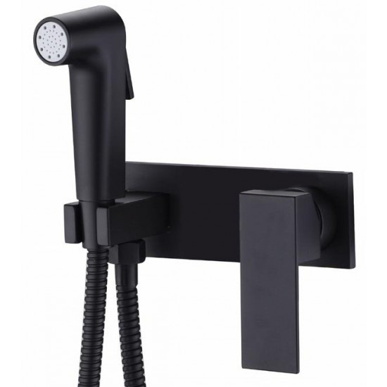 Смеситель скрытого монтажа для гигиенического душа Ahti Hamina Black HA305217