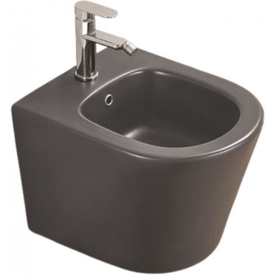 Биде подвесное Ceramalux 5330MDH 36,5x49,5 графит матовый