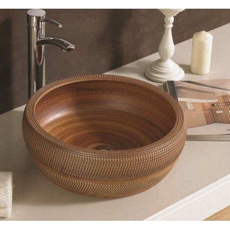 Умывальник накладной Ceramalux J2055 42x42 коричневый