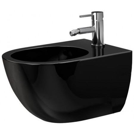Биде подвесное Ceramalux 2197-18 37x49 черный глянец