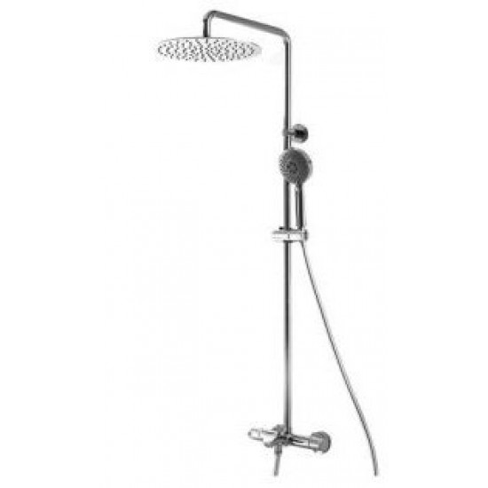 Душевая стойка Bravat WATERFALL F639114C-A5-RUS с термостатическим смесителем