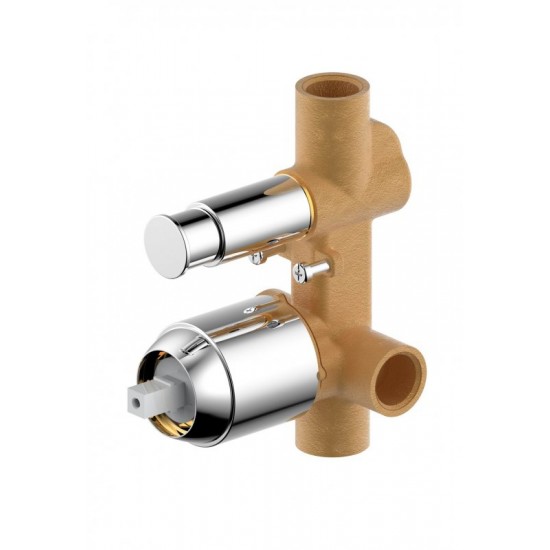 Скрытая часть смесителя Bravat GINA D9100CP-ENG