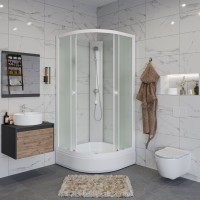 Душевая кабина Niagara Promo P100/26/MT/BK 100x100 см без крыши