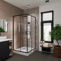 Душевой уголок Niagara Nova NG-6811-08BLACK 120x90 см