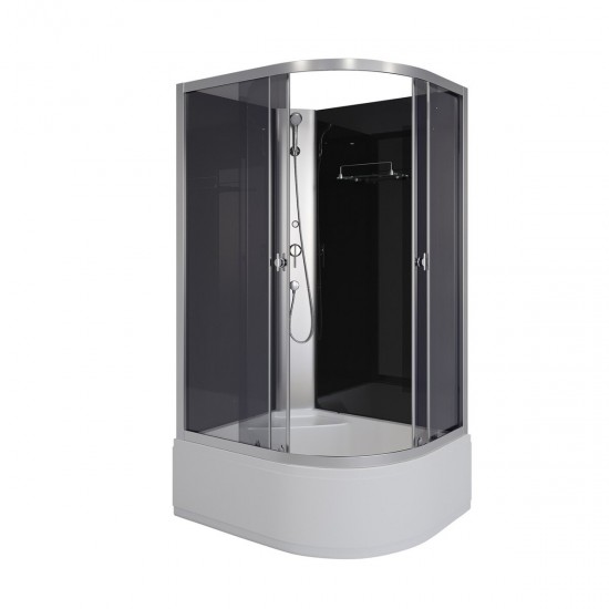 Душевая кабина Niagara E100/80/40L/TN/BK 100х80 см без крыши 