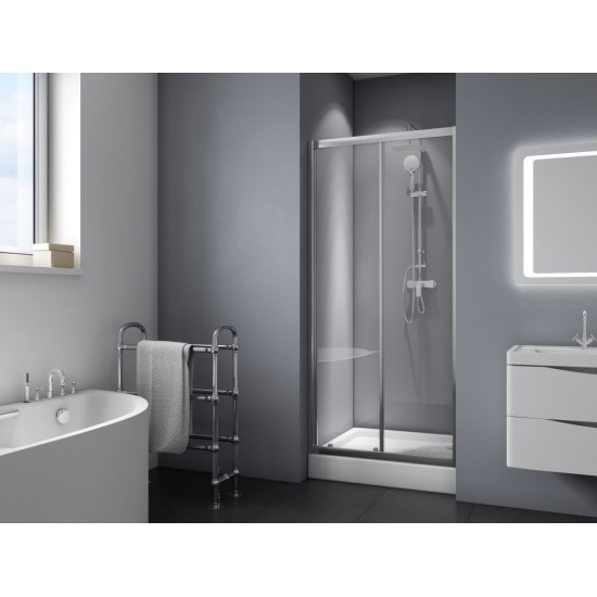 Душевая дверь Belbagno DUE-BF-1-100-C-Cr 100х190 см стекло прозрачное 