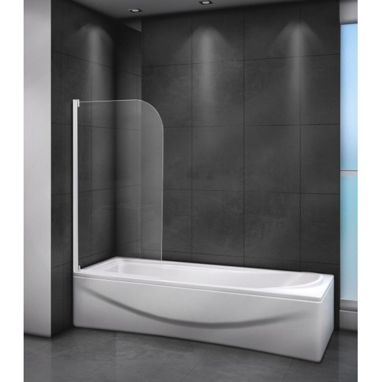 Шторка на ванну Cezares RELAX-V-11-80/140-C-Bi 100х140 стекло матовое