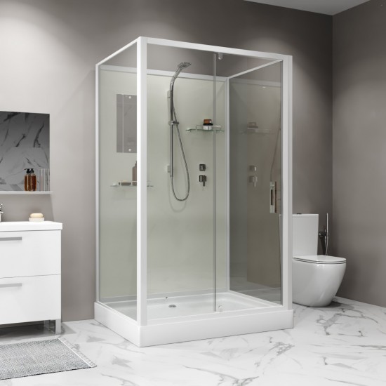 Душевая кабина кабина Niagara Standart ST100/80/15Q/BK 100x80 см без крыши Душевая кабина кабина Niagara Standart ST100/80/15Q/BK 100x80 см без крыши
