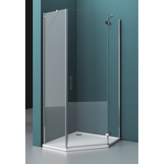 Душевой уголок Belbagno KRAFT-P-1-90-C-Cr 90x90 стекла прозрачные правй/левый