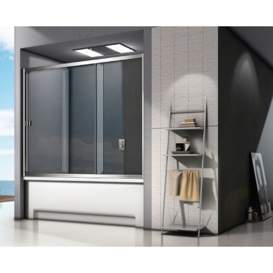 Шторка для ванны GoodDoor SCREEN WTW-120-C-CH 120 см