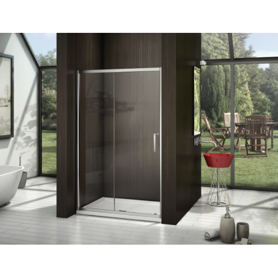 Душевая дверь GoodDoor LATTE WTW-110-G-WE 110x185 см профиль белый