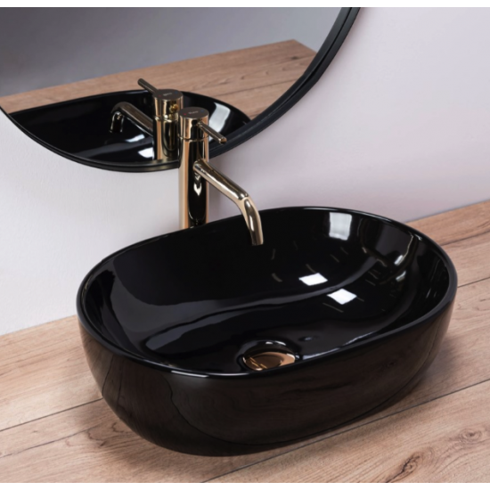 Умывальник Rea Amelia 48 Black REA-U7411 черный 48 см