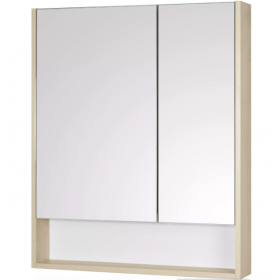 Зеркальный шкаф Акватон Сканди 70 Белый/Дуб Верона 1A252202SDB20