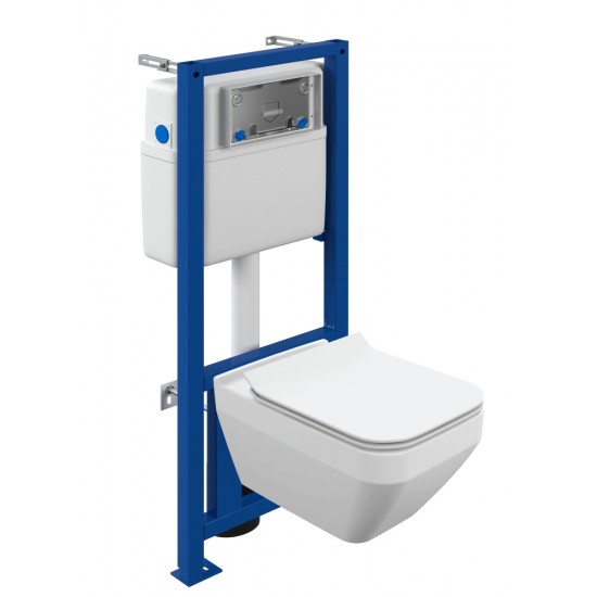 Комплект инсталляция для унитаза  Cersanit CREA SQUARE CO DPL EO SLIM ИНСТАЛЛЯЦИЯ LINK PRO