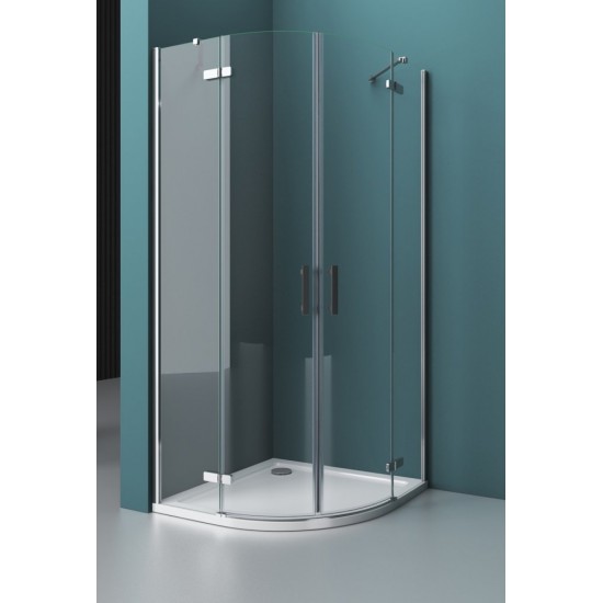Душевой уголок Belbagno KRAFT-R-2-100-C-Cr 100x100 см стекла прозрачные 
