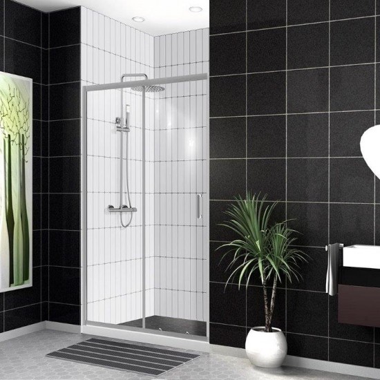 Душевая дверь Belbagno UNO-BF-1-140-C-Cr 140 см ( стекло прозрачное)