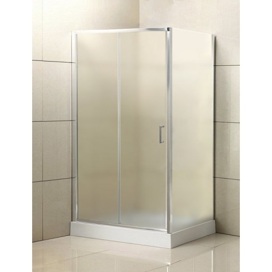 Душевой уголок Belbagno UNO-AH-1-110/80-P-Cr 110х80 см стекло рифленое