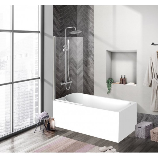 Шторка на ванну Belbagno UNO-V-1-80/150-C-Cr 80х150 см
