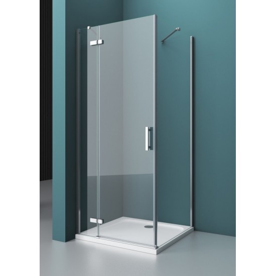 Душевой уголок Belbagno KRAFT-AH-12-100/80-C-Cr 100x80 см стекла прозрачные 