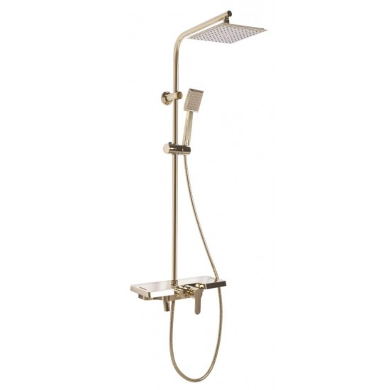 Душевая система Rea Bravo gold P4120