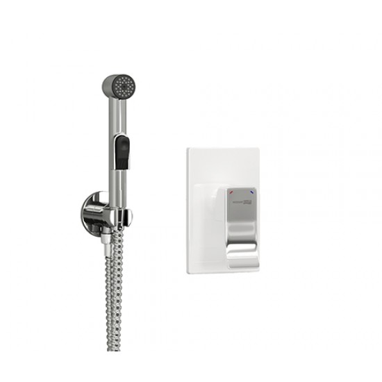 Wasserkraft A010657WHITE Встраиваемый комплект для биде со шлангом 120 см