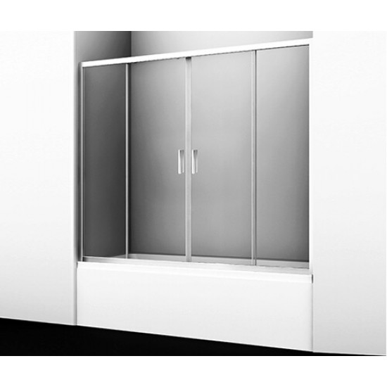 Стеклянная шторка на ванну Wasserkraft Lippe 45S02-170  170 см