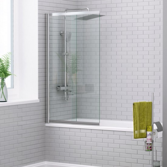 Стеклянная шторка на ванну Wasserkraft Main 41S02-100  100 см