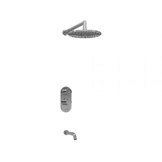 Wasserkraft A15030 Thermo Встраиваемый комплект для ванны с изливом и верхней душевой насадкой